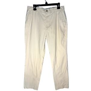 MENS PERRY ELLIS COTTONS KHAKI PANTS SIZE 34/34 100% COTTON BIG & TALL